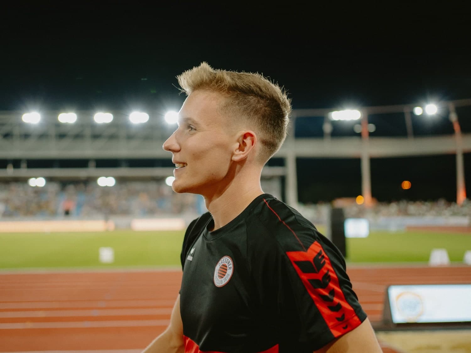 Pascal Boden beim Wettkampf - Porträtaufnahme
